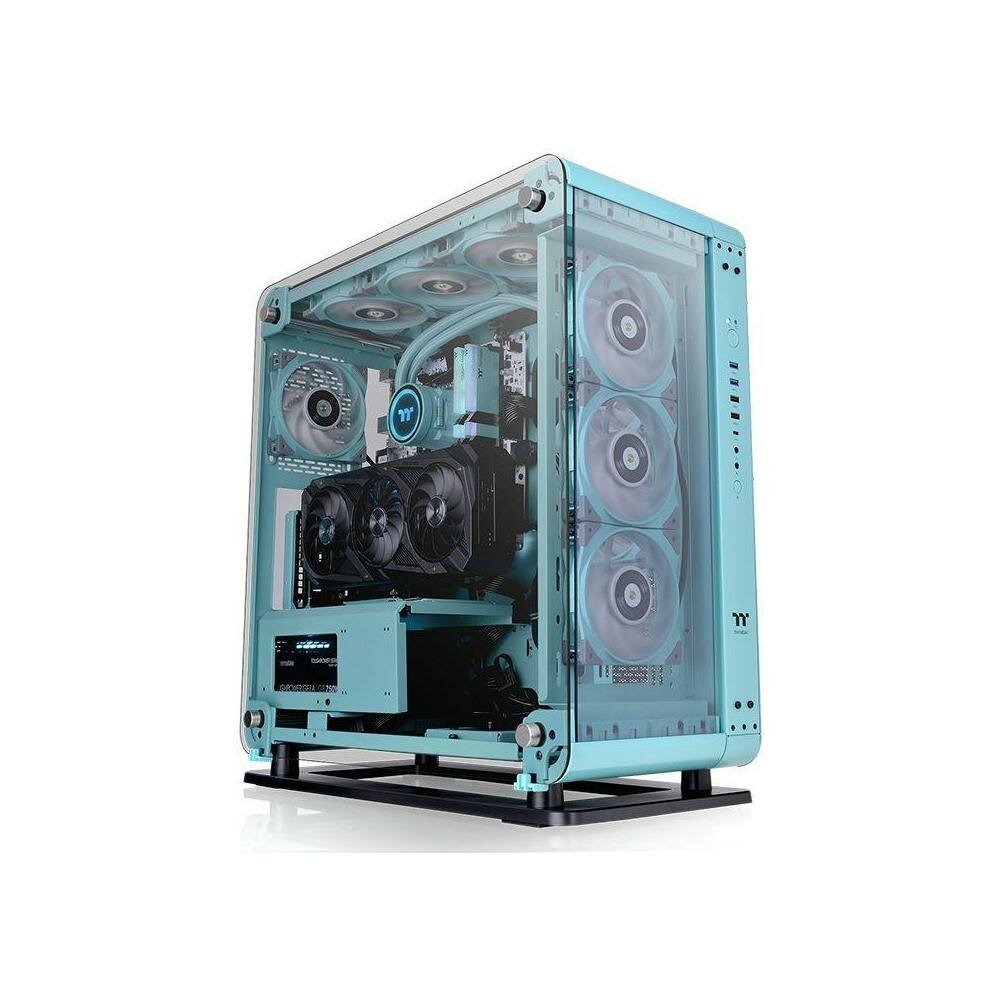 Компьютерный корпус ATX Thermaltake Core P6 TG Turquoise бирюзовый (ca-1v2-00mbwn-00)