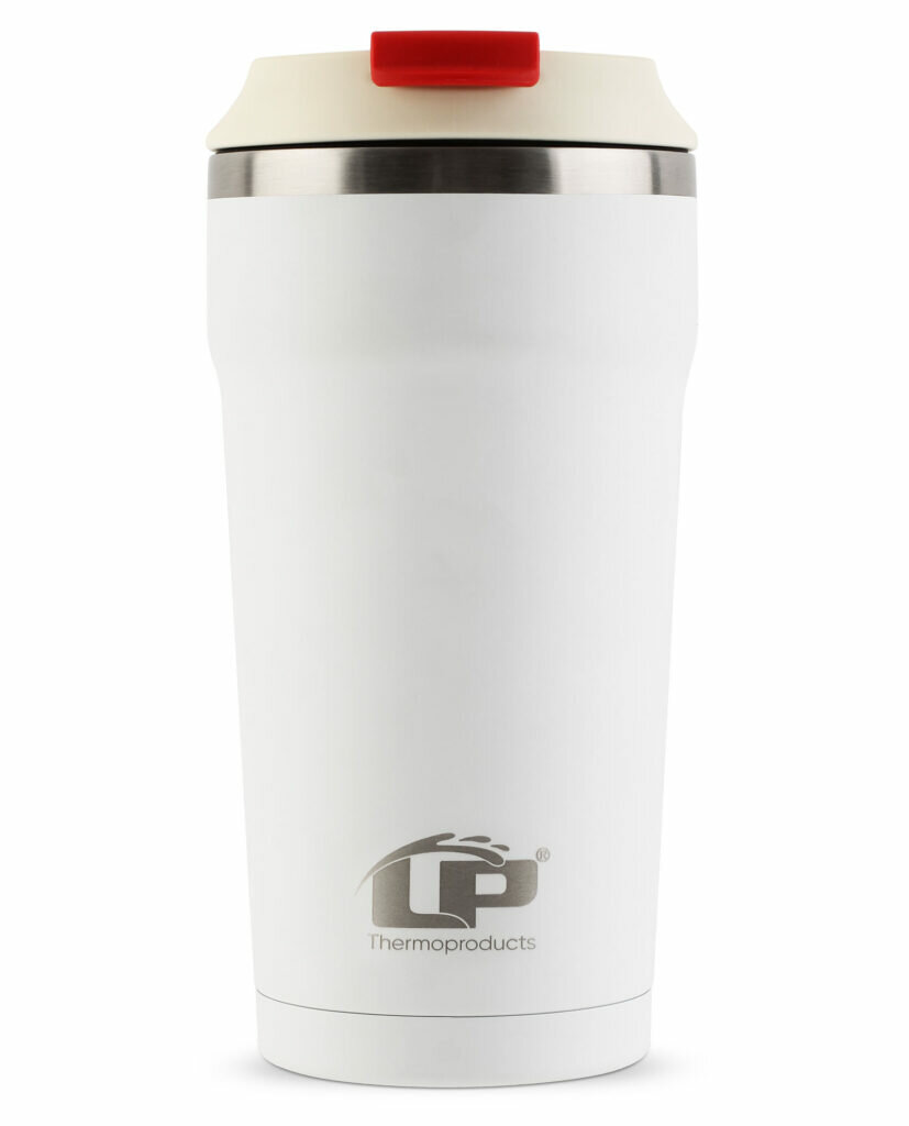 фото Кружка-термос LP Mobile белая матовая 0.45л
