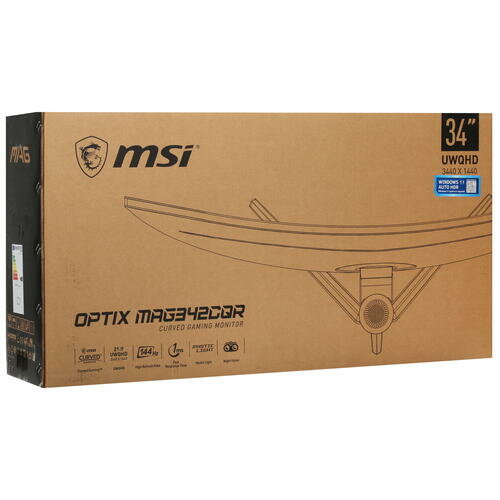 Монитор игровой MSI Optix MAG342CQR 34" черный [9s6-3db65h-026] - фото №11