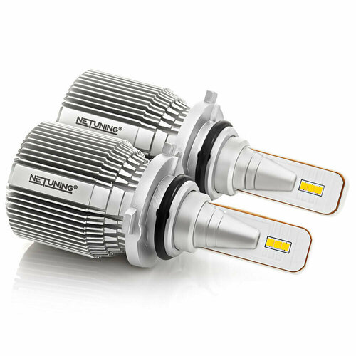 Комплект автомобильных светодиодных ламп NeTuning HB4-J2 для ближнего света или противотуманных фар ПТФ, 2200 Лм, 20 Вт, белый 5000К, 2 шт.