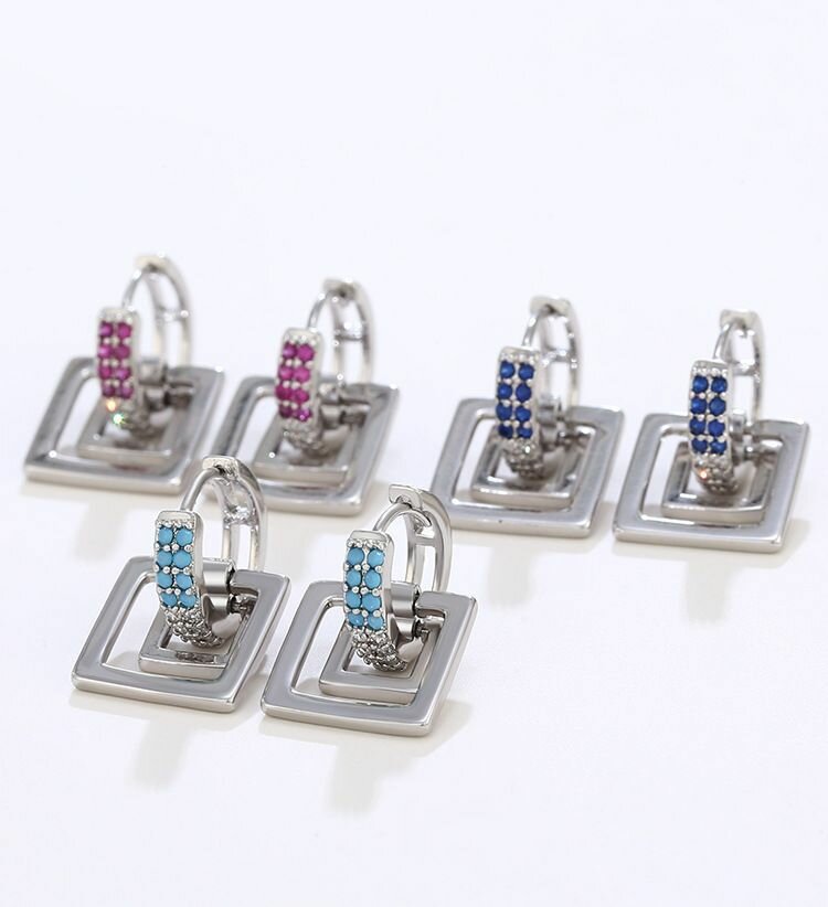 Серьги XUPING JEWELRY, розовый — фото 1