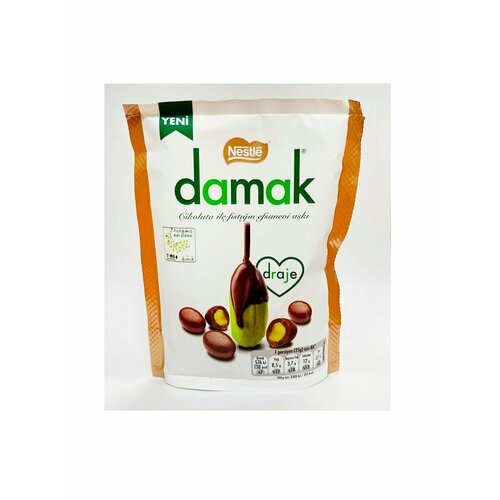 Фисташки в молочном шоколаде DAMAK, 50гр