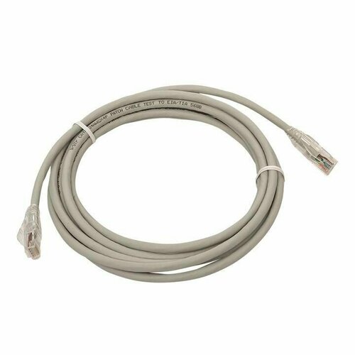 Патч-корд кат.6 экранированный UTP оболочка LSZH сер. (3.0м) TeraLINK PRO EKF TRP-6UTP-LSH-3M-GY серый
