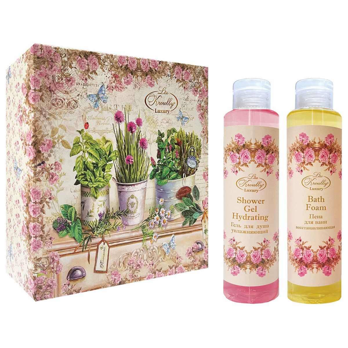 фото Liss Kroully Подарочный набор WN-2306 (Гель для душа 260мл + Пена для ванн 260мл)
