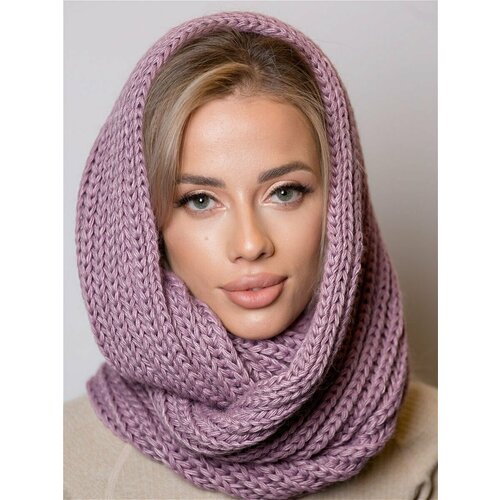 фото Снуд inverno для женщин,53х22 см, one size, фиолетовый