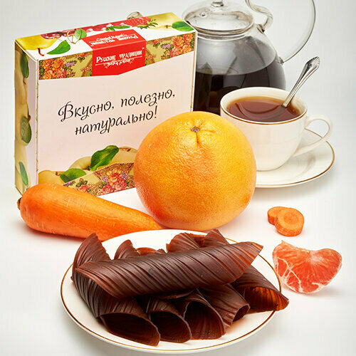 Русские традиции, Смоква Традиционная Морковь - Грейпфрут (без сахара), 250 грамм
