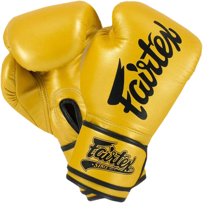 Боксерские перчатки Fairtex BGV18 Super Sparring Gold. 16oz