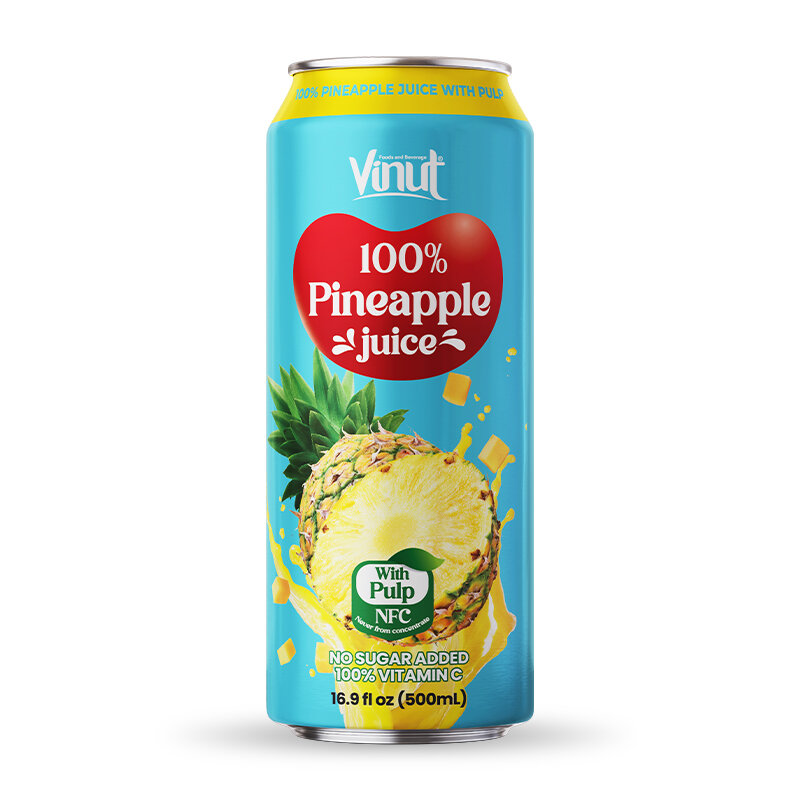 VINUT 100% PINEAPPLE with PULP (Ананас с Мякотью) 05л 6шт