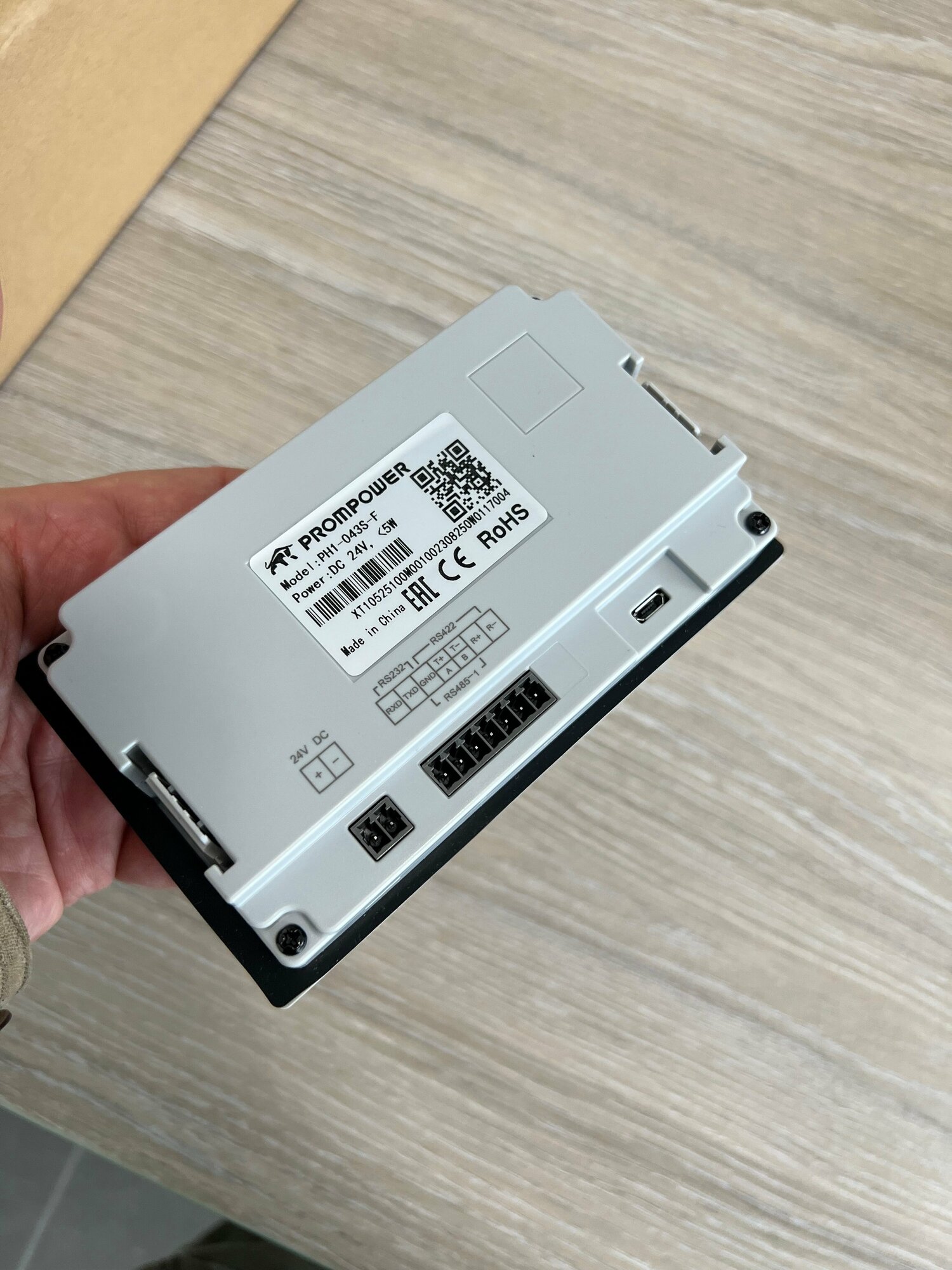 Панель оператора PROMPOWER PH1. Диагональ 4,3. Экран TFT разрешение 480*272. RS232, RS422/RS485. — фото 7