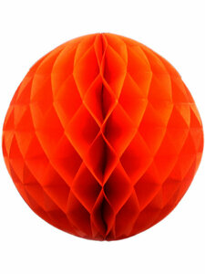 Бумажные шары Оранжевый, 30 см