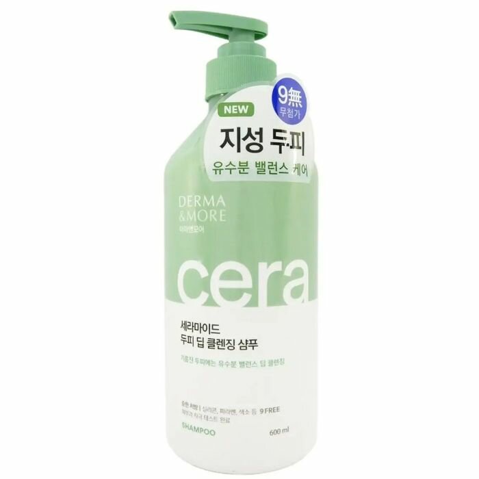 Шампунь для волос Derma & More глубокое очищение 600мл Aekyung Industrial - фото №20