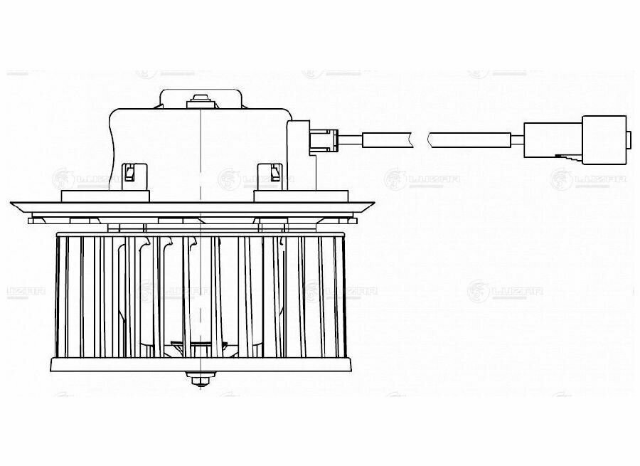 Электровентилятор отопителя для автомобилей Nexia New (08-) LUZAR - фото №14