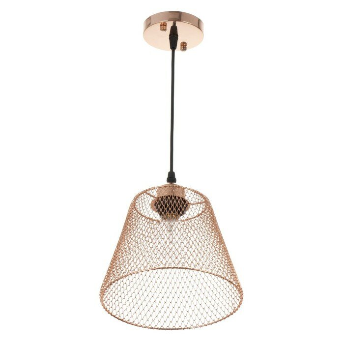 фото Светильник "Фиш" Е27 40Вт медь 20х20х16-116см