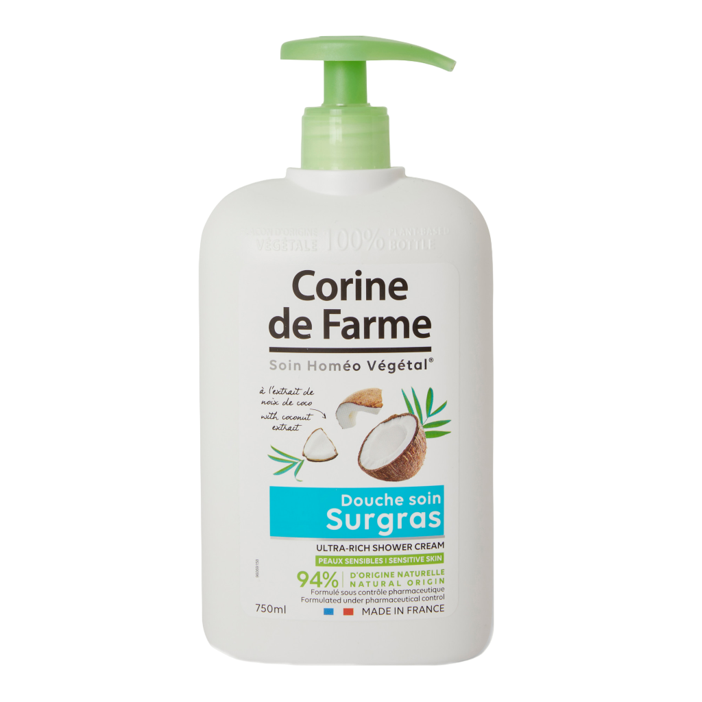 Corine de Farme Крем для душа ультра-насыщенный с экстрактом кокоса 750 мл 1 шт