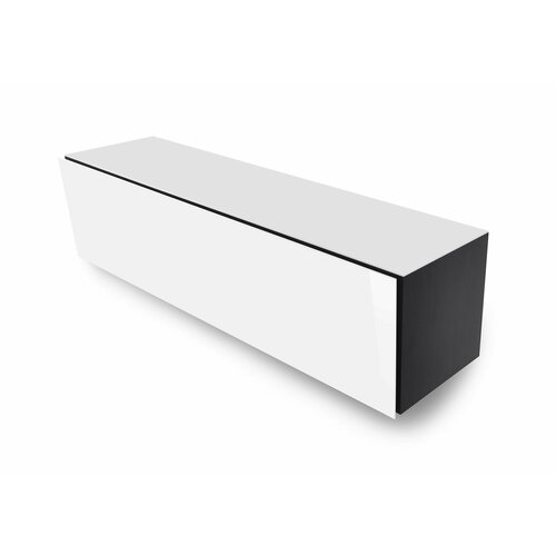 фото Тумба тв md 660, 120х30х30 см, metaldesign, черный - белый