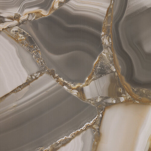 фото Плитка из керамогранита Atlas Concorde Edge AAI0 Marvel Agata Azul Lap для стен и пола, универсально 75x75 (цена за штуку)