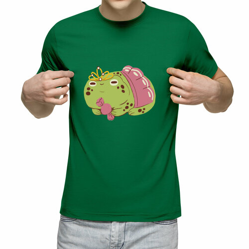 Футболка Us Basic, размер M, зеленый мужская футболка принцесса лягушка 2xl синий