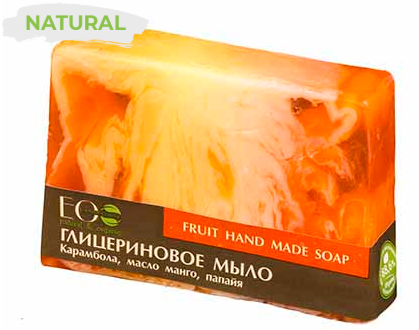 ECO LABORATORIE, Мыло глицериновое, Fruit Soap, 130 г