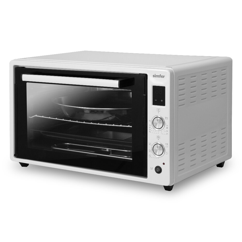 Мини-печь Simfer M7070 (6 режимов, конвекция, двойное стекло, цифровой дисплей, цвет серый) - фото №15
