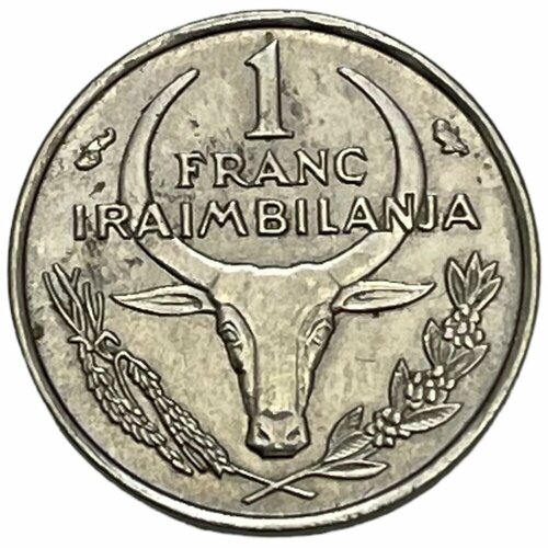 Мадагаскар 1 франк 1965 г. (2) мадагаскар 1 франк 1958 г 2