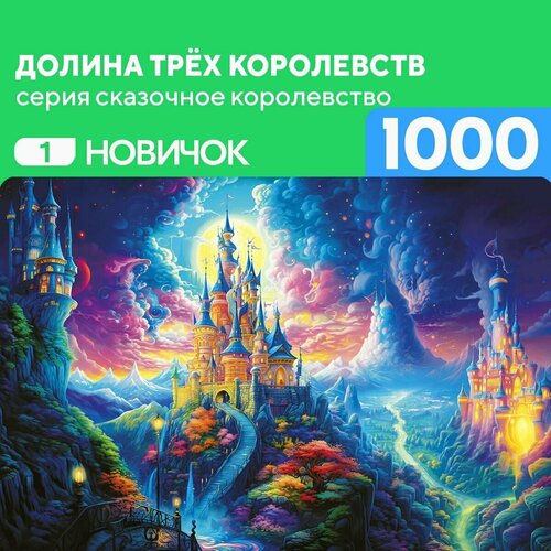 Деревянный пазл Долина трёх королевств 1000 деталей для новичка