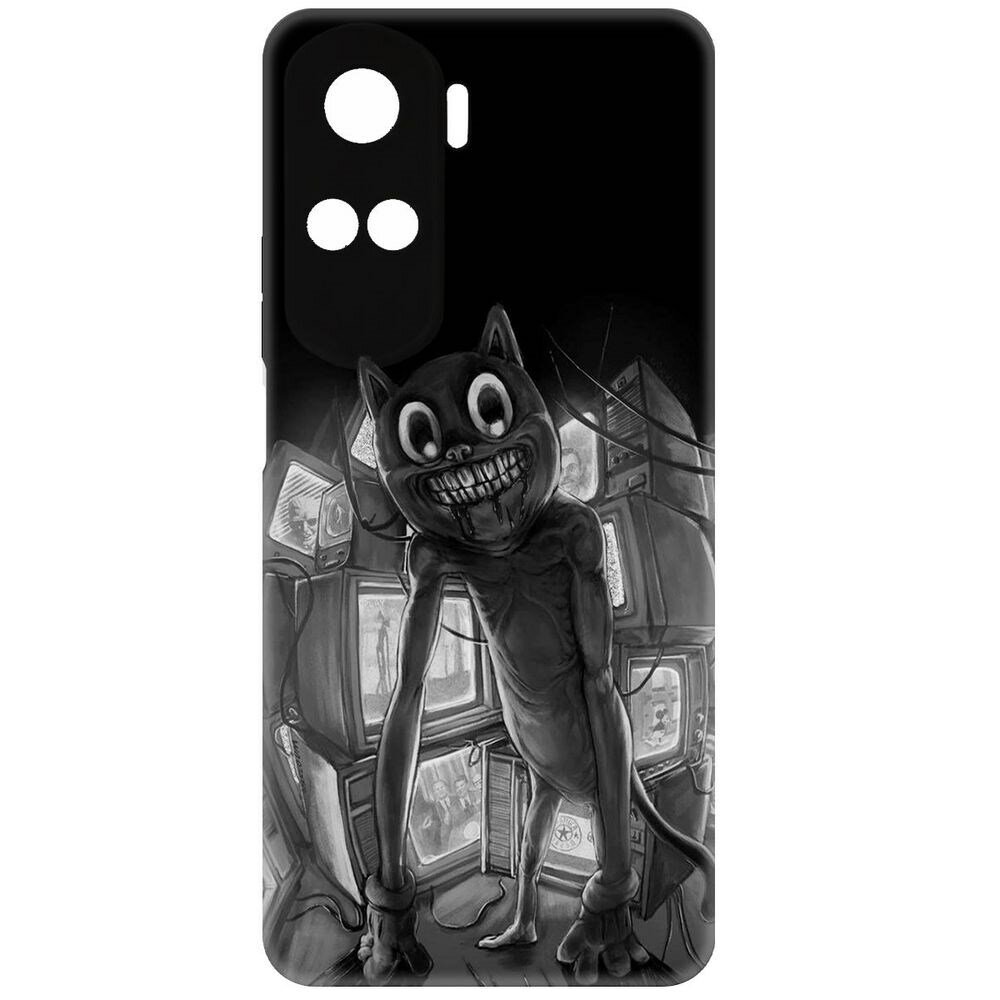 Чехол-накладка Krutoff Soft Case Хаги Ваги - Картун Кэт для Honor 90 Lite черный