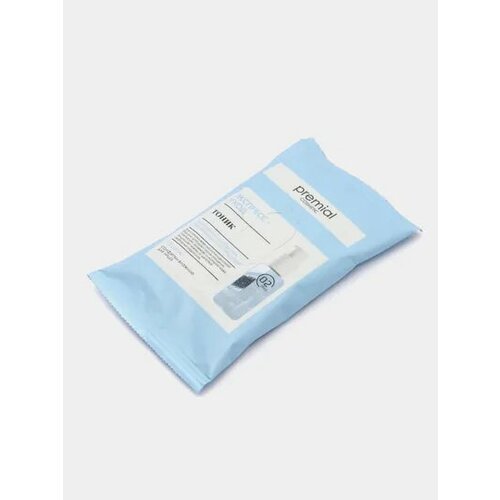 Салфетки влажные косметические с тоником PREMIAL, 15шт