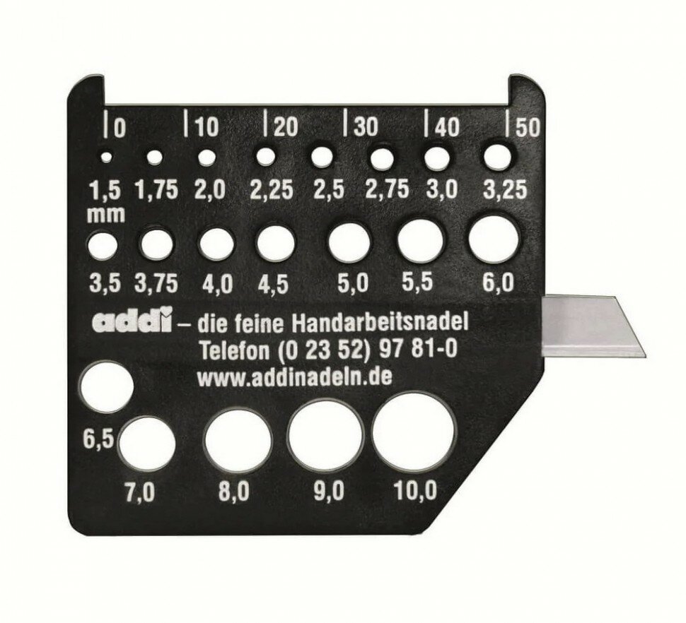 Addi 404-7 Измеритель спиц с ножом #404-7 Addi