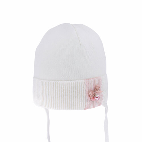 фото Шапка бини андерсен, размер 46-48, экрю