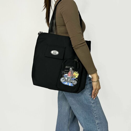 фото Сумка шоппер kongunla, черный