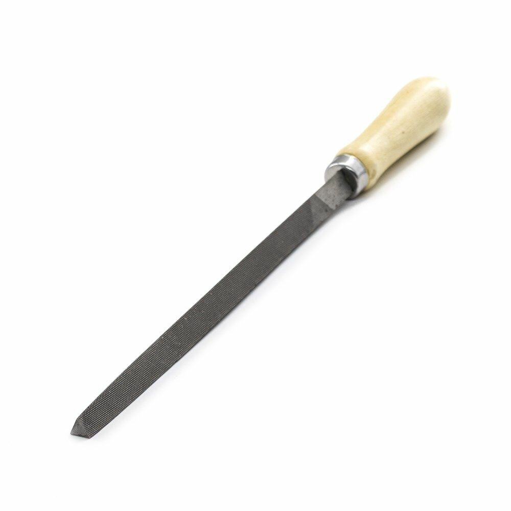 Напильник трехгранный, 200 мм, №2, деревянная ручка, РемоКолор