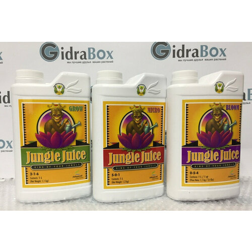 Комплект удобрений Jungle Juice (Grow+Micro+Bloom) | Advanced Nutrients 3x1 л