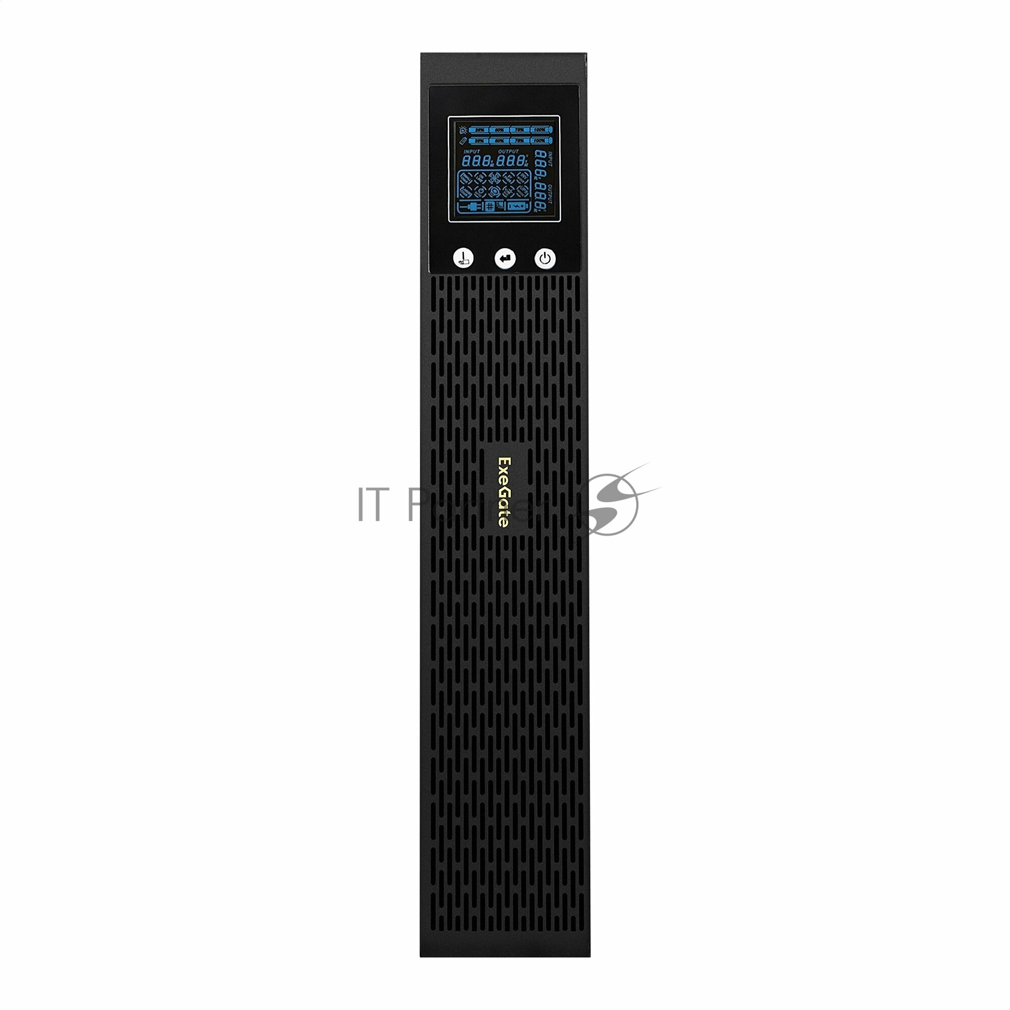 Источник бесперебойного питания Exegate EX293051RUS 1000VA/800W, LCD, AVR, 1*Schuko+4*C13, RJ45/11, USB, - фото №6