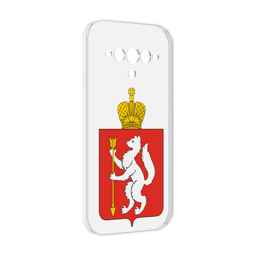 Чехол MyPads герб-свердловская-область-екатеринбург для Doogee V30 задняя-панель-накладка-бампер