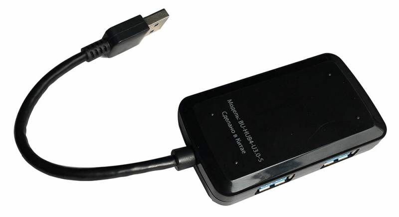 USB-концентратор Buro BU-HUB4-U30-S разъемов: 4