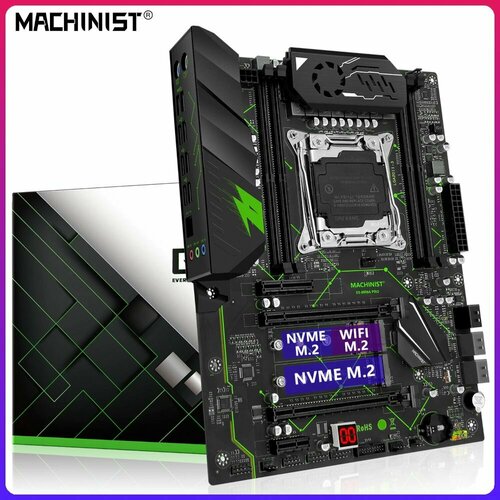 Материнская плата 2011-3 Machinist X99 MR9A PRO X99 B85 4DDR4 4CH 2x PCI-Ex16 PCI-Ex4 PCI-Ex1 2x M2 NVME M2 Wi-Fi USB 30 GBLAN ATX 11000₽