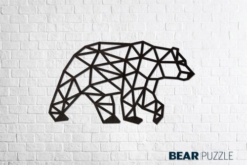 Сборная деревянная модель EWA Eco Wood Art Медведь 167 деталей edes-bear - фото №1