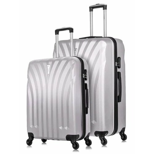 фото Комплект чемоданов l'case phuket, 2 шт., 133 л, размер m/l, серый