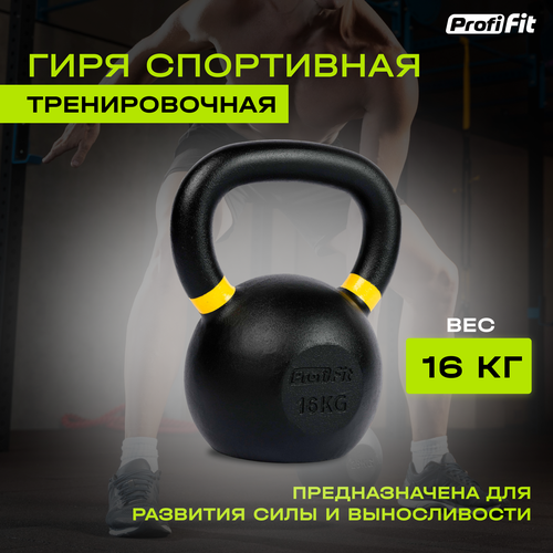 фото Гиря спортивная тренировочная profi-fit 16 кг