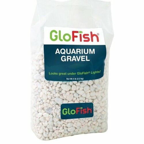 Грунт с флуоресцирующими гранулами Glofish белый 2,268 кг