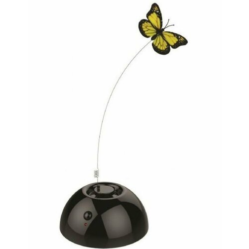 Интерактивная игрушка для кошек DANCING Butterfly, черная 13*13*5,8см