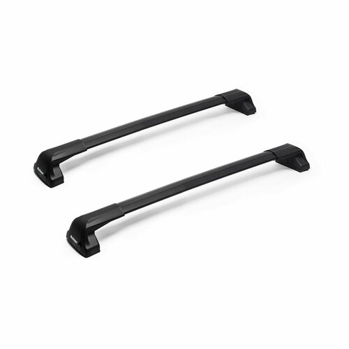 Багажник на крышу Rollster Mercury с черными аэро дугами на Тойота Королла E210 2018-2023, гладкая крыша, арт: Rol.0082