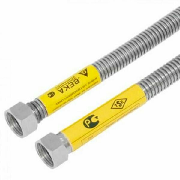 Подводка газовая G-Beka сильфонная г/г 3/4 1,2м