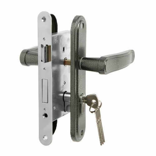 Замок врезной LOCKLAND RD008 с ручкой цвет графит 1340₽