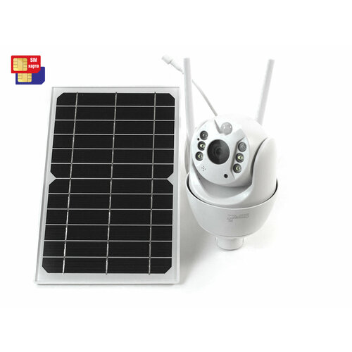 Уличная поворотная камера Link Solar S11-4GS (I36506S11) с солнечной батареей - беспроводная камера солнечной батареи, 4G камера видеонаблюдения 4g камера link solar model s5 4gs i36639aps с солнечной батареей автономная камера