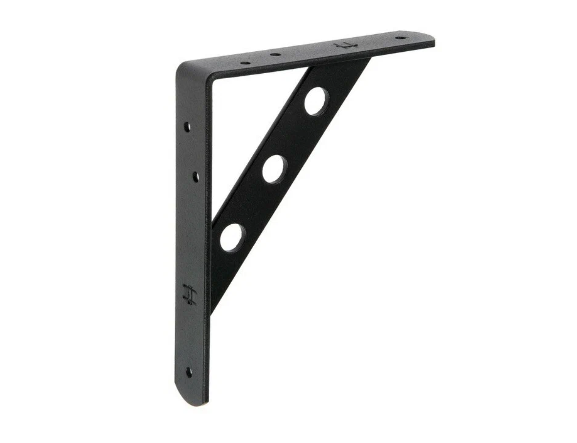 фото Кронштейн 200*150 усиленный чёрный 121760