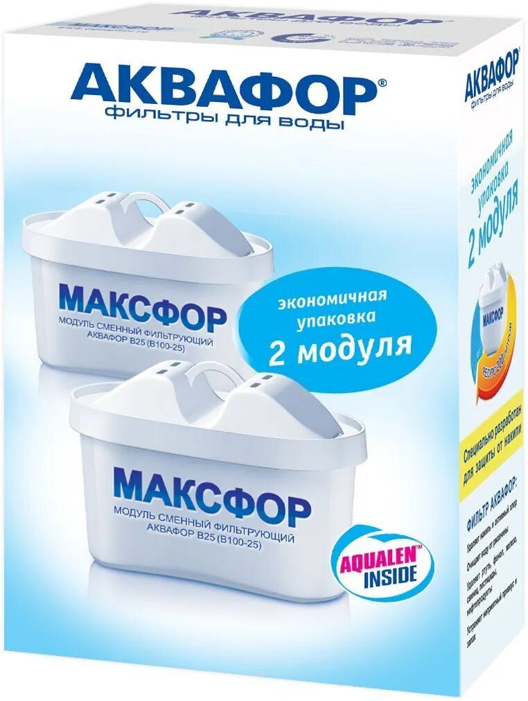 Модуль сменный Аквафор "В100-25. Максфор", 2 шт