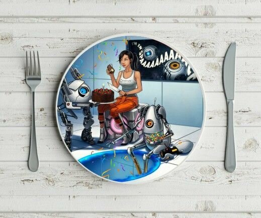 фото Тарелку Portal 2, Портал 2 №1