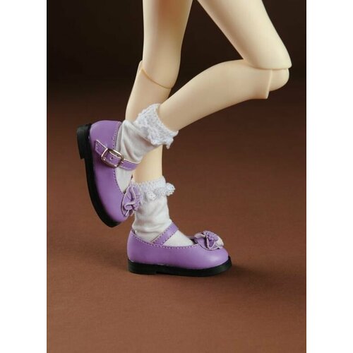 Dollmore Mash Marigold Shoes (Туфли с цветком бархатцев цвет фиолетовый для кукол Доллмор)