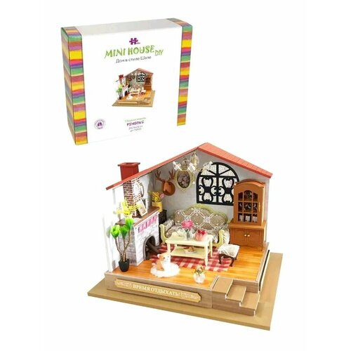 MiniHouse Дом в стиле шале M2022 интерьерный конструктор hobby day minihouse мой кошкин дом румбокс